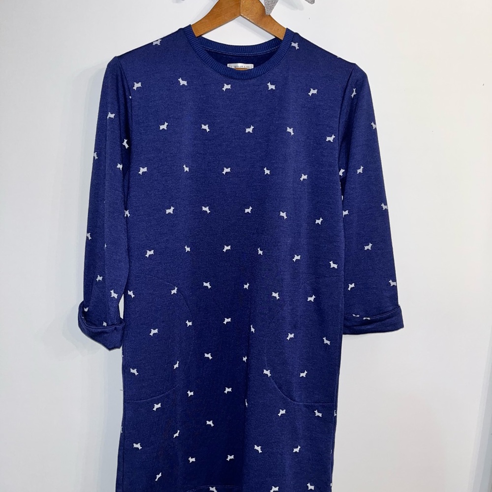 XS Corgi Fleece Lined Dress